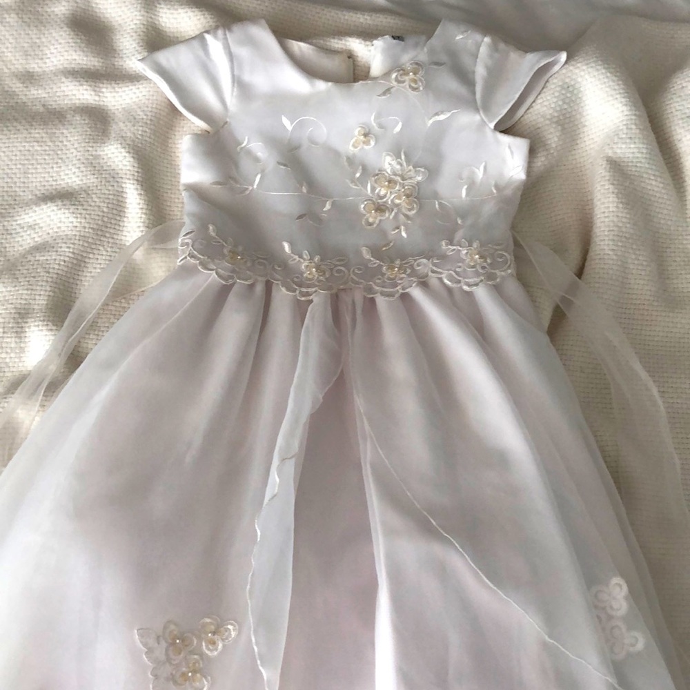 White Flower Girl Dress